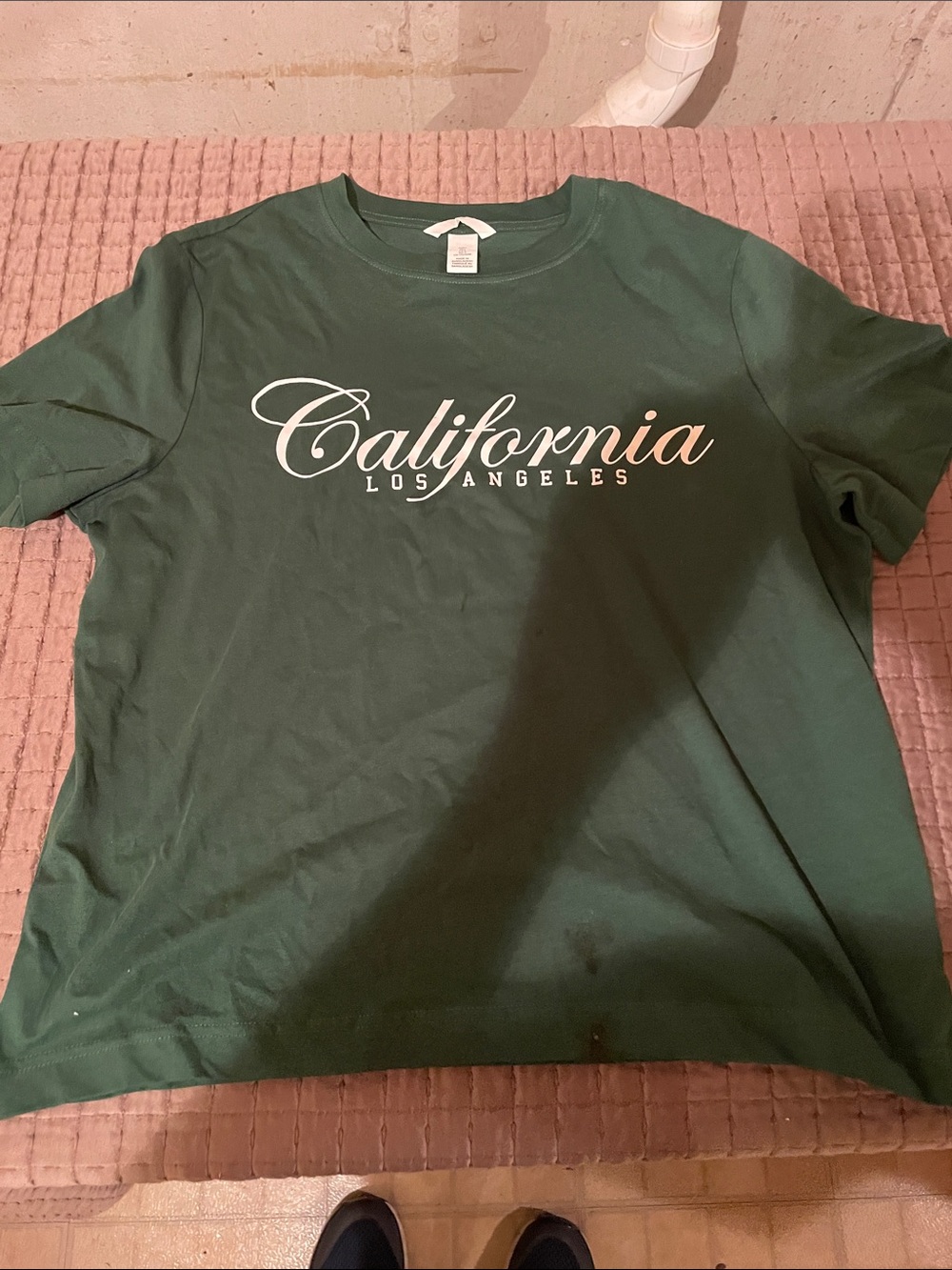 California Los Angeles Script Tee - Dark Green